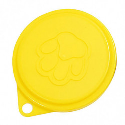 2 Pcs Reusable Pet Dog Can Tin Food Covers With Print Pet Cans Plastic Lid Caps-Random Color