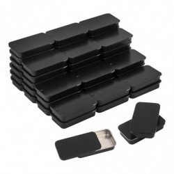 50PCS 2.36x1.3x0.43 Inch, Slide Top Tin Containers, Tin Box Container, Storage Boxes with Lid for Small Items 50PCS 2.36x1.3x0.43 Inch, Slide Top Tin Containers, Tin Box Container, Storage Boxes with Lid for Small Items