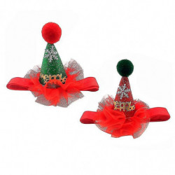 2pcs Pet Christmas Cap 2pcs Pet Christmas Cap