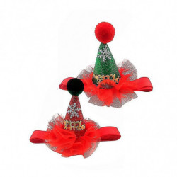 2pcs Pet Christmas Cap