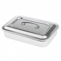 Stainless Steel Container Organizer Box Instrument Tray To Storage Box With Lid Tools Cans - 9 Inch Stainless Steel Container Organizer Box Instrument Tray To Storage Box With Lid Tools Cans - 9 Inch