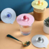 Silicone Cup Cover Food Grade Dustproof Leak-proof Sealed Clamping Spoon Household Water Bottle