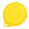 2 Pcs Reusable Pet Dog Can Tin Food Covers With Print Pet Cans Plastic Lid Caps-Random Color
