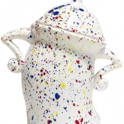 Canister with Attitude,Fun Airtight Kitchen Storage Canisters,Cute Food Storage Tank with Airtight Lid White