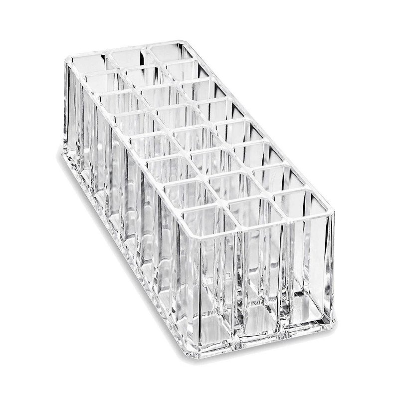 Organizer Acrylic Travel Perfume Holder Beauty Scent Holder 24 Space Clear Tall Organization Container Storage