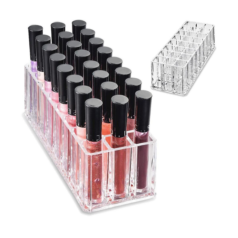 Organizer Acrylic Travel Perfume Holder Beauty Scent Holder 24 Space Clear Tall Organization Container Storage