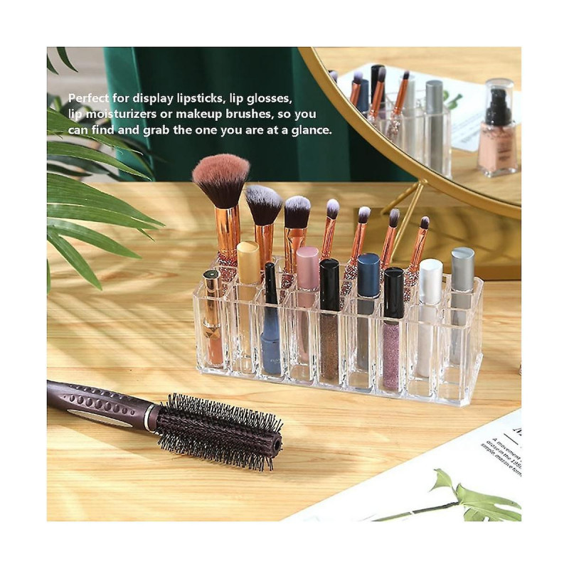 Organizer Acrylic Travel Perfume Holder Beauty Scent Holder 24 Space Clear Tall Organization Container Storage