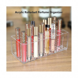 Organizer Acrylic Travel Perfume Holder Beauty Scent Holder 24 Space Clear Tall Organization Container Storage