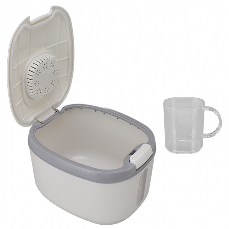 Rice Container Airtight Bug Proof Odorless Box with Clear Window for Grains Flour Sugar 10kg