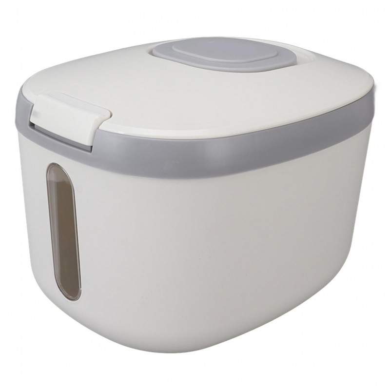 Rice Container Airtight Bug Proof Odorless Box with Clear Window for Grains Flour Sugar 10kg