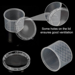 30 Pièces Piège À Insectes Visionneuse Transparent Petit Animal Conteneur Petite Cage Loupe Boîte Conteneur-Bon