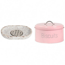 Cake Storage Box Candy Jar Moistureproof Sealing Ring Pink Cake Storage Box Candy Jar Moistureproof Sealing Ring Pink