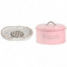 Cake Storage Box Candy Jar Moistureproof Sealing Ring Pink