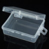 1pc Clear Plastic Transparent Storage Box Debris Collect Container Case With Lid Jikaix