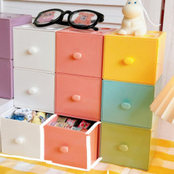 Sundries Box High Durability Space-saving Plastic Desktop Square Sundries Storage Box Pen Container Home Supplies