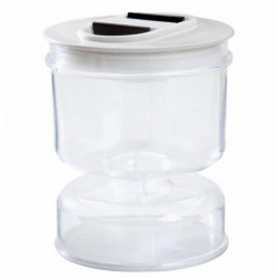Pot de cornichon innovant Fabrication fine Sablier en plastique Conception d’olives scellées Récipient pour la maison Pot de cornichon innovant Fabrication fine Sablier en plastique Conception d’olives scellées Récipient pour la maison