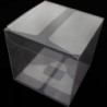 50pcs Square Transparent Mooncake Biscuit Packing Boxes Storage Case Container