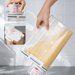 Home Pp Plastic Beans Grain Storage Tank Kitchen Food Rice Sealed Container