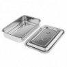 Stainless Steel Container Organizer Box Instrument Tray To Storage Box With Lid Tools Cans - 9 Inch