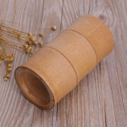 Natural Bamboo Tube Tea Box Airtight Small Container Spice Storage Jar With Lid Natural Bamboo Tube Tea Box Airtight Small Container Spice Storage Jar With Lid