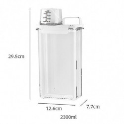 1-2l Boîte de rangement de poudre à lessive Seau en plastique avec couvercle Organisateur à la maison Réservoir à [...]