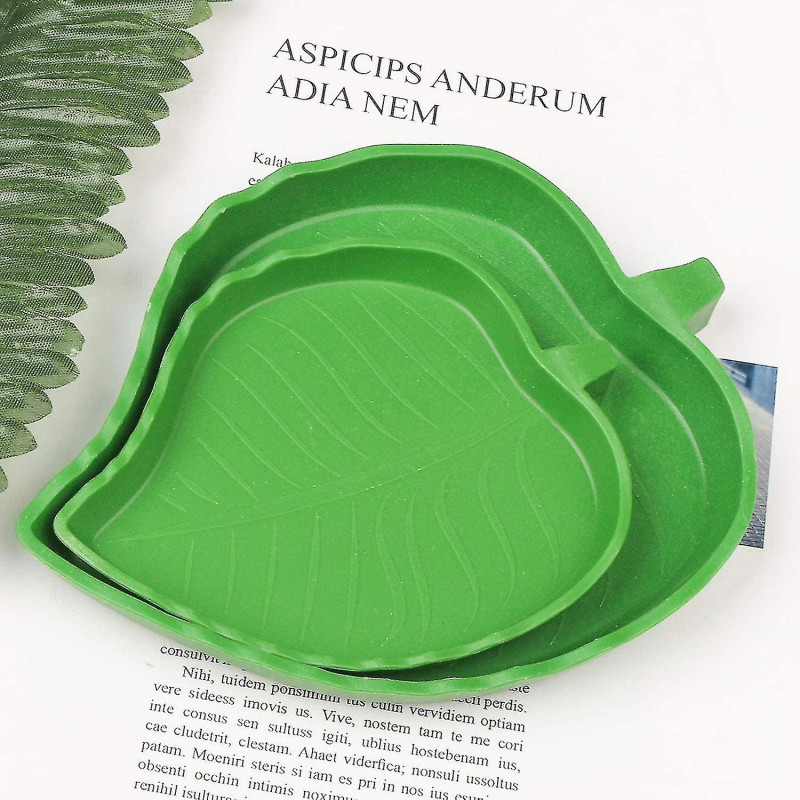Reptile Food Water Bowlstortoise Food Water Bowl Dish Plate For Crawl Pet 2 Pack