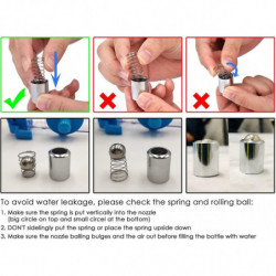 Bouteille d’eau de lapin de style distinctif Sans goutte à goutte 350ml / 12oz Distributeur d’eau en caisse pour [...]