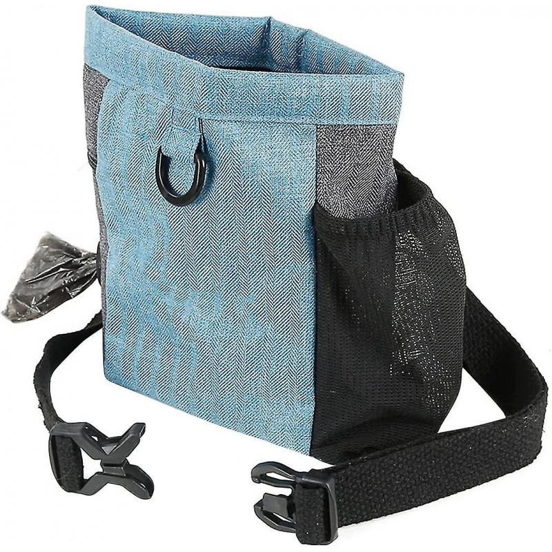 Dog Treat Pouch, Portable Dog Treat Bag For Training Dog, Dog Treat Pouch With Magnet, With Adjustable Waist Belt