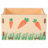 Rabbit Hay Feeder Wooden Bunny Feeding Box Grass Food Holder Rack Hamster Feeding Box