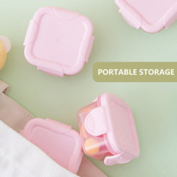 4Pcs Dispenser Storage Meal Containers Multi-Functional Sealed Preservation Storage for Snack 4Pcs Dispenser Storage Meal Containers Multi-Functional Sealed Preservation Storage for Snack