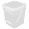 Plastic Storage Bucket Multi-functional Paint Pail Paint Container Food-grade Reusable Ice Cream Bucket