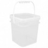 Plastic Storage Bucket Multi-functional Paint Pail Paint Container Food-grade Reusable Ice Cream Bucket
