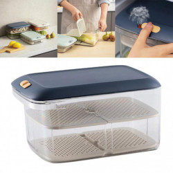 Couvercles en plastique de stockage Bpa Sans fuite Récipient alimentaire Bleu clair C Couvercles en plastique de stockage Bpa Sans fuite Récipient alimentaire Bleu clair C