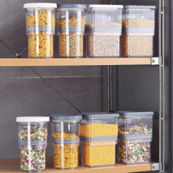 Farfi Storage Box Good Sealing Moisture Proof Transparent Visible Flour Sugar Candy Refrigerator Airtight Jar For [...]