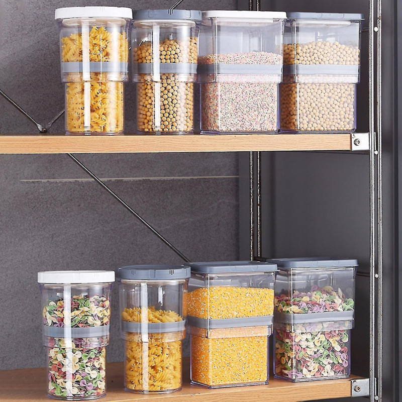 Farfi Storage Box Good Sealing Moisture Proof Transparent Visible Flour Sugar Candy Refrigerator Airtight Jar For [...]