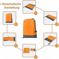 Starlight-beach Blanket, Waterproof Picnic Blanket 200 X 210 Cm, Anti-sand Beach Mat, 4 Windproof Fixing Corners, [...]