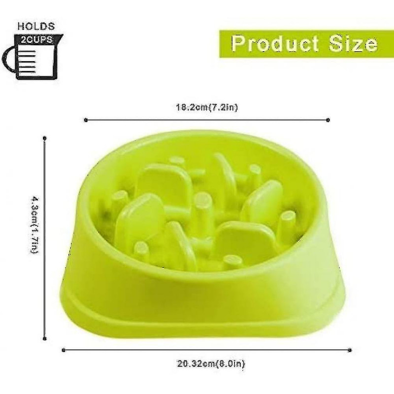 Non-slip Labyrinth Pet Food Bowl - Promotes A Healthy Diet And A Slow Digestion