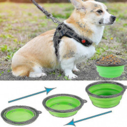 2 Pcs Collapcsble Dog Bowl 2 Pcs Collapcsble Dog Bowl