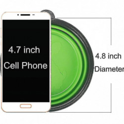 2 Pcs Collapcsble Dog Bowl 2 Pcs Collapcsble Dog Bowl