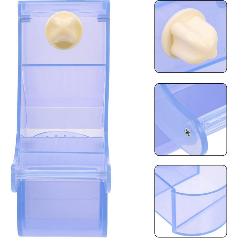 Parrot Feeder Bird Food Bowl Parrot Food Container Simple Structure Feeding Bowl the Birds Supplies Bird Feeder B Parrot Feeder Bird Food Bowl Parrot Food Container Simple Structure Feeding Bowl the Birds Supplies Bird Feeder B