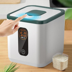 Protection Against Tides Sealed Rice Bucket Household Food Storage Box Rice Storage Jar Press Open Lid Design High [...]