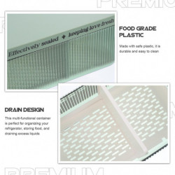 Food Fresh Container Fruit Draining Storage Fresh-keeping Organizer Box For Fruits Breads Food Fresh Container Fruit Draining Storage Fresh-keeping Organizer Box For Fruits Breads