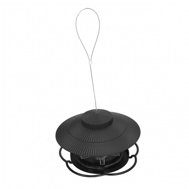 Bird Feeder 1L Portable Hanging Design Durable Transparent Container Easy Filling