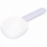 Pet Food Spoon Sturdy Comfortable Thickened Plastic Safe for Dogs and Pets White Gray