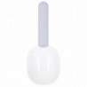 Pet Food Spoon Sturdy Comfortable Thickened Plastic Safe for Dogs and Pets White Gray