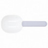 Pet Food Spoon Sturdy Comfortable Thickened Plastic Safe for Dogs and Pets White Gray