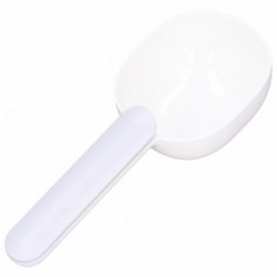 Pet Food Spoon Sturdy Comfortable Thickened Plastic Safe for Dogs and Pets White Gray Pet Food Spoon Sturdy Comfortable Thickened Plastic Safe for Dogs and Pets White Gray