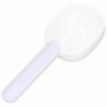Pet Food Spoon Sturdy Comfortable Thickened Plastic Safe for Dogs and Pets White Gray