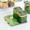 Simple Food Sealer Jar with Tray Moisture-proof Seasoning Box for Pea-Nuts Food