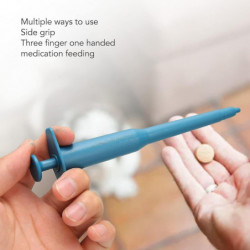 2pcs Pet Pill Plunger Popper, Animal Medicine Feeder Side Grip Press Type with Silicone Tip for Dogs Cats Birds 2pcs Pet Pill Plunger Popper, Animal Medicine Feeder Side Grip Press Type with Silicone Tip for Dogs Cats Birds